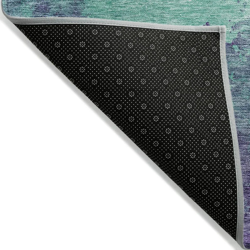 LOOMLAN Rugs Julian Blue Washable Indoor-Outdoor Rug