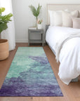 LOOMLAN Rugs Julian Blue Washable Indoor-Outdoor Rug