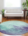 LOOMLAN Rugs Julian Blue Washable Indoor-Outdoor Rug