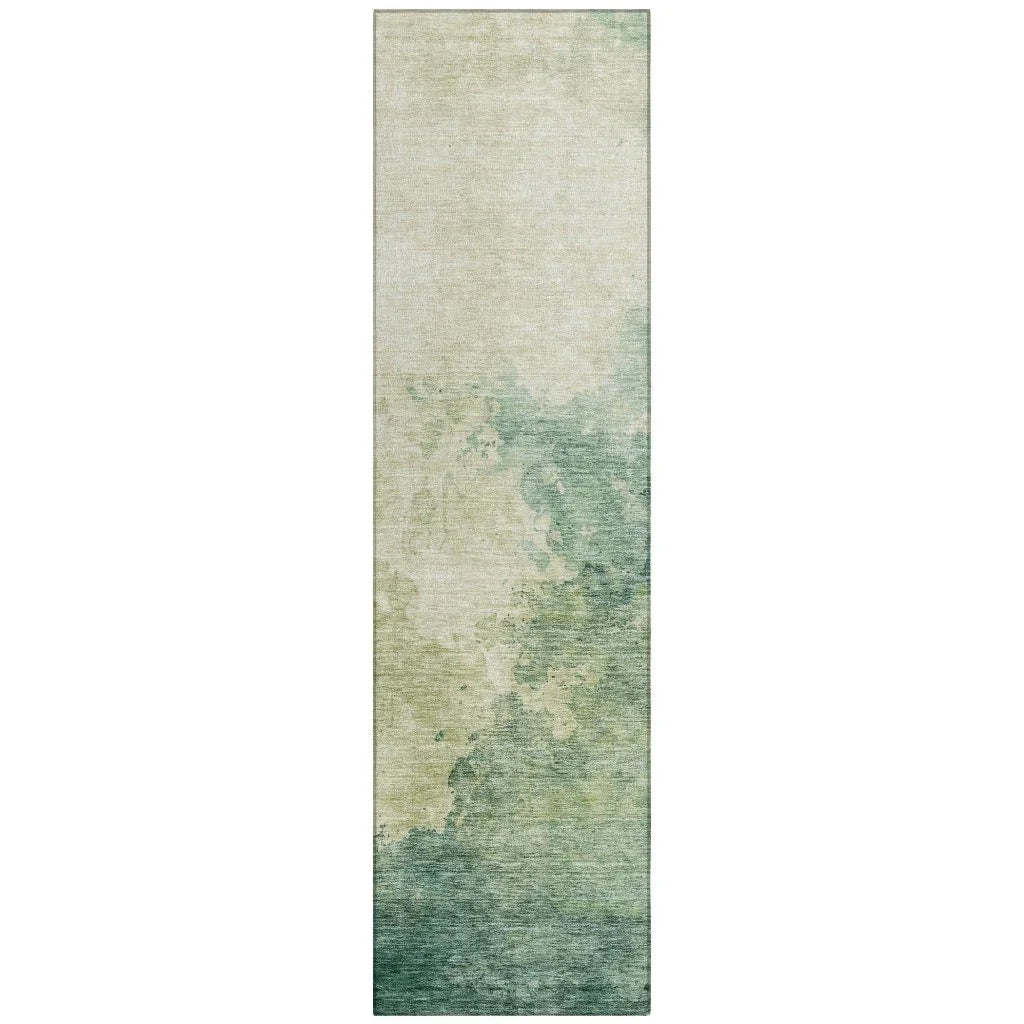 LOOMLAN Rugs Julian Green Washable Indoor-Outdoor Rug
