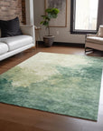 LOOMLAN Rugs Julian Green Washable Indoor-Outdoor Rug