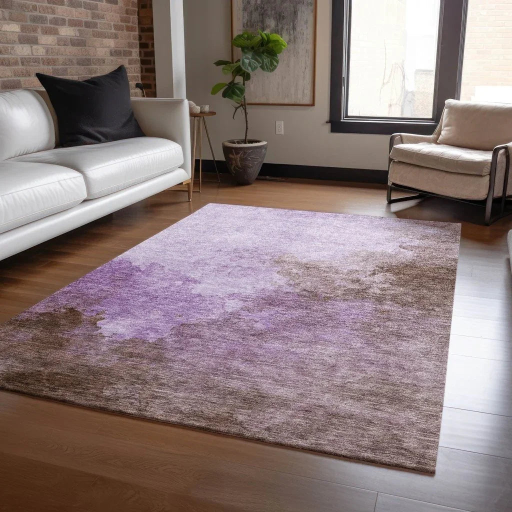 LOOMLAN Rugs Julian Lavender Washable Indoor-Outdoor Rug