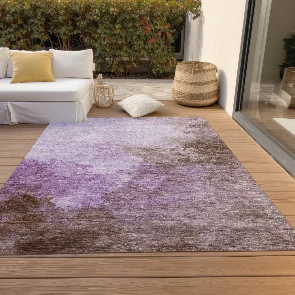 LOOMLAN Rugs Julian Lavender Washable Indoor-Outdoor Rug