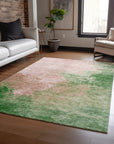 LOOMLAN Rugs Julian Pink Washable Indoor-Outdoor Rug