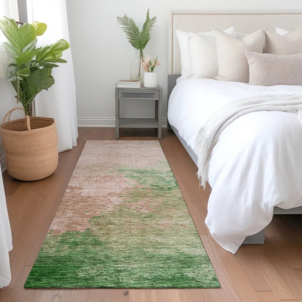 LOOMLAN Rugs Julian Pink Washable Indoor-Outdoor Rug