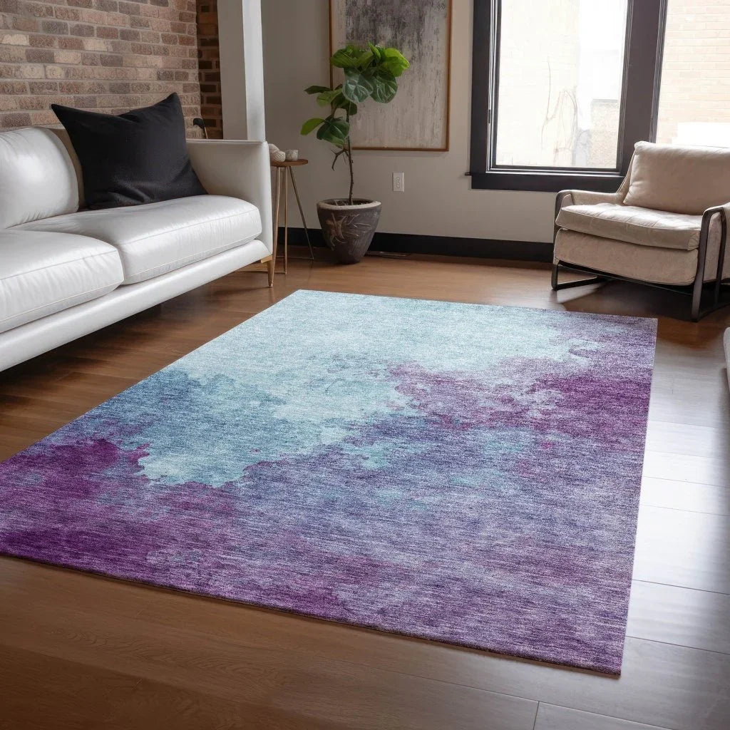 LOOMLAN Rugs Julian Sky Washable Indoor-Outdoor Rug