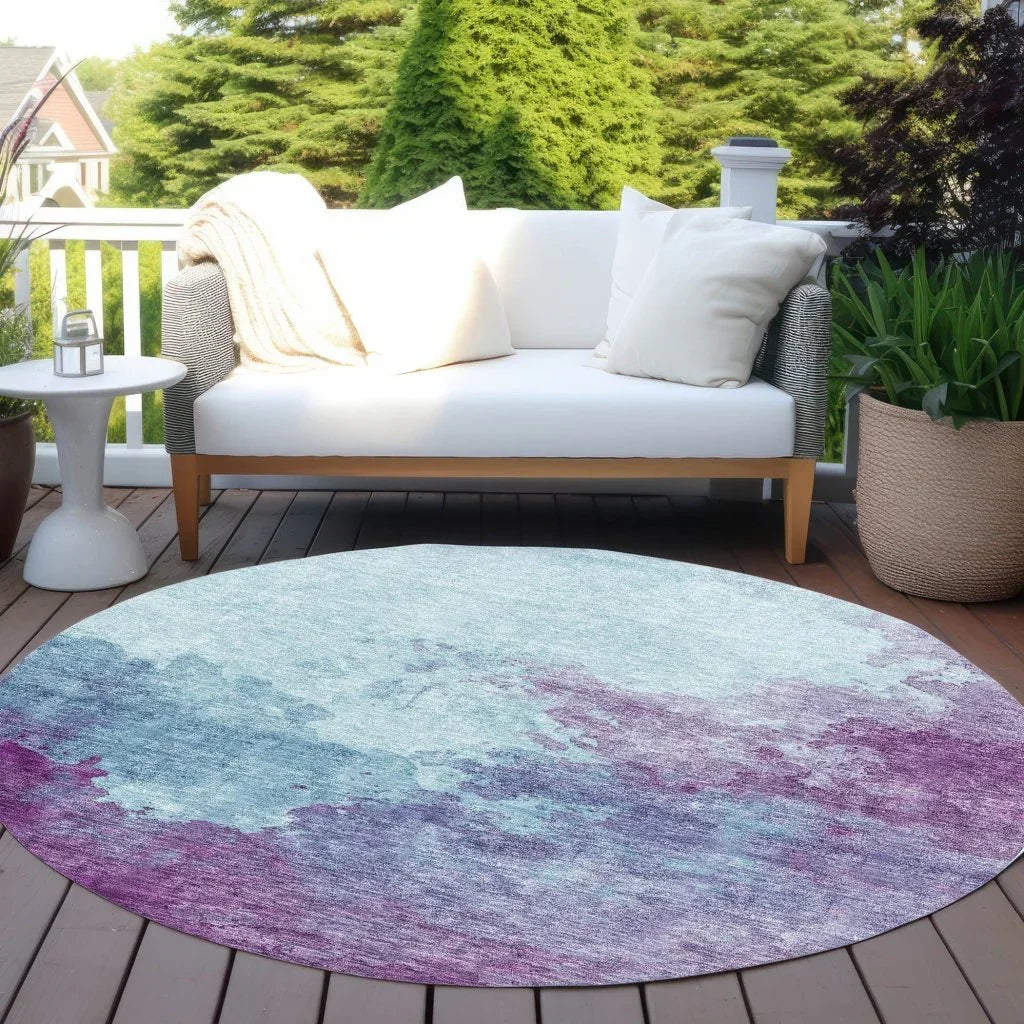 LOOMLAN Rugs Julian Sky Washable Indoor-Outdoor Rug
