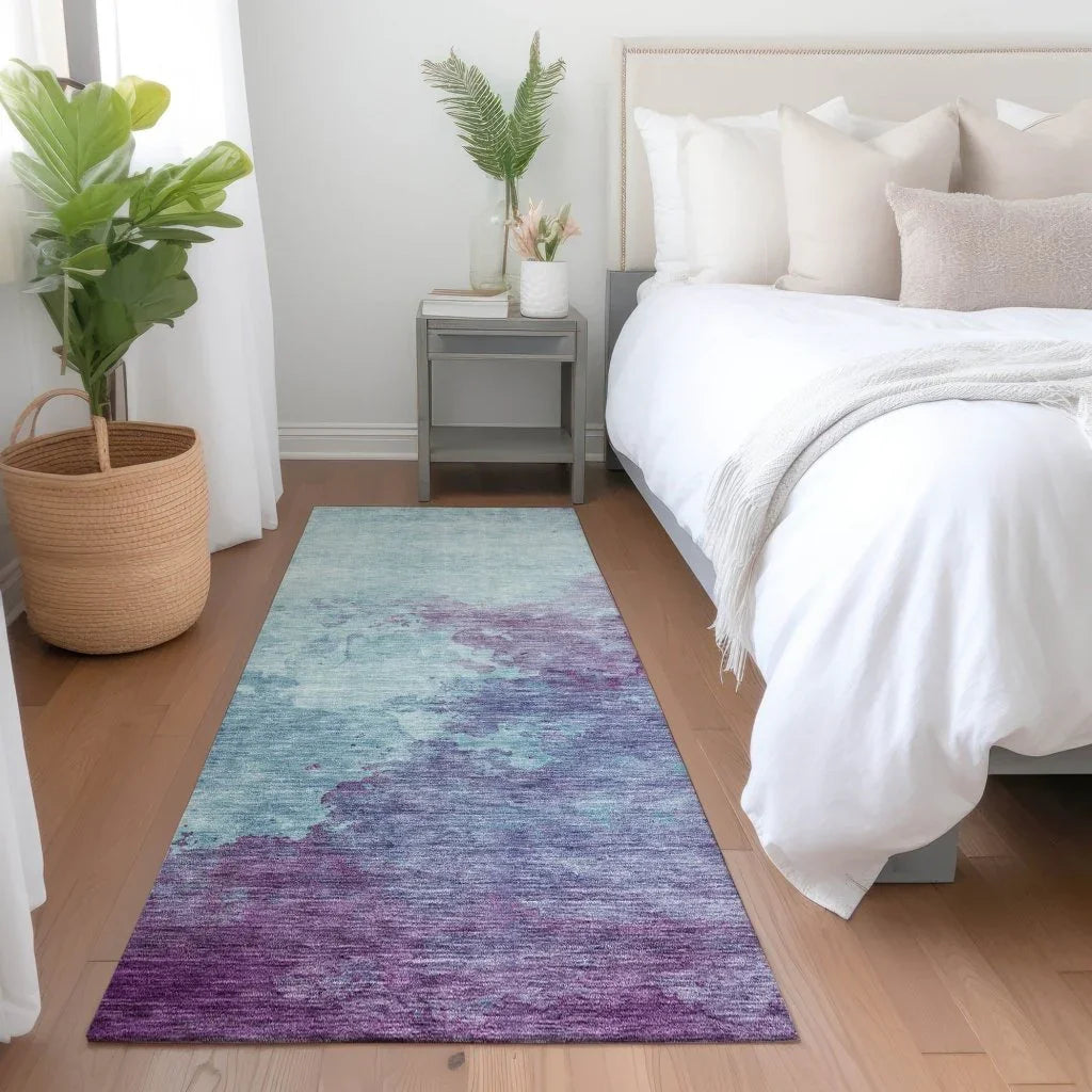 LOOMLAN Rugs Julian Sky Washable Indoor-Outdoor Rug