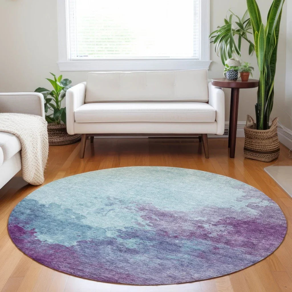 LOOMLAN Rugs Julian Sky Washable Indoor-Outdoor Rug