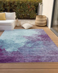 LOOMLAN Rugs Julian Sky Washable Indoor-Outdoor Rug