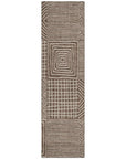 LOOMLAN Rugs Junia Brown Washable Indoor-Outdoor Rug