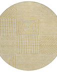 LOOMLAN Rugs Junia Gold Washable Indoor-Outdoor Rug