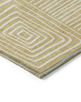 LOOMLAN Rugs Junia Gold Washable Indoor-Outdoor Rug