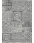 LOOMLAN Rugs Junia Gray Washable Indoor-Outdoor Rug