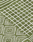 LOOMLAN Rugs Junia Green Washable Indoor-Outdoor Rug