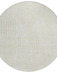 LOOMLAN Rugs Junia Ivory Washable Indoor-Outdoor Rug