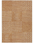 LOOMLAN Rugs Junia Orange Washable Indoor-Outdoor Rug