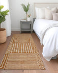 LOOMLAN Rugs Junia Orange Washable Indoor-Outdoor Rug