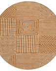 LOOMLAN Rugs Junia Orange Washable Indoor-Outdoor Rug