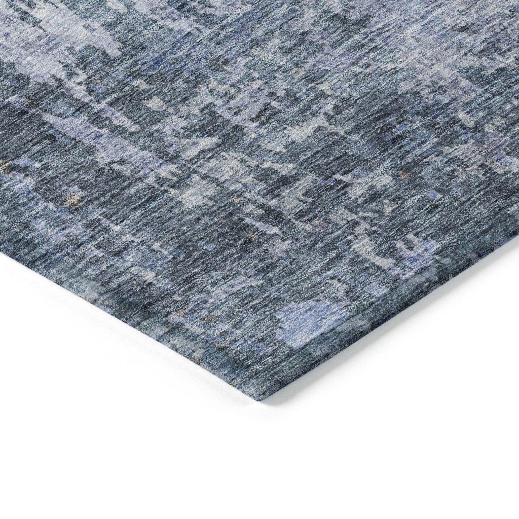 LOOMLAN Rugs Kairi Blue Washable Indoor-Outdoor Rug