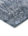 LOOMLAN Rugs Kairi Blue Washable Indoor-Outdoor Rug
