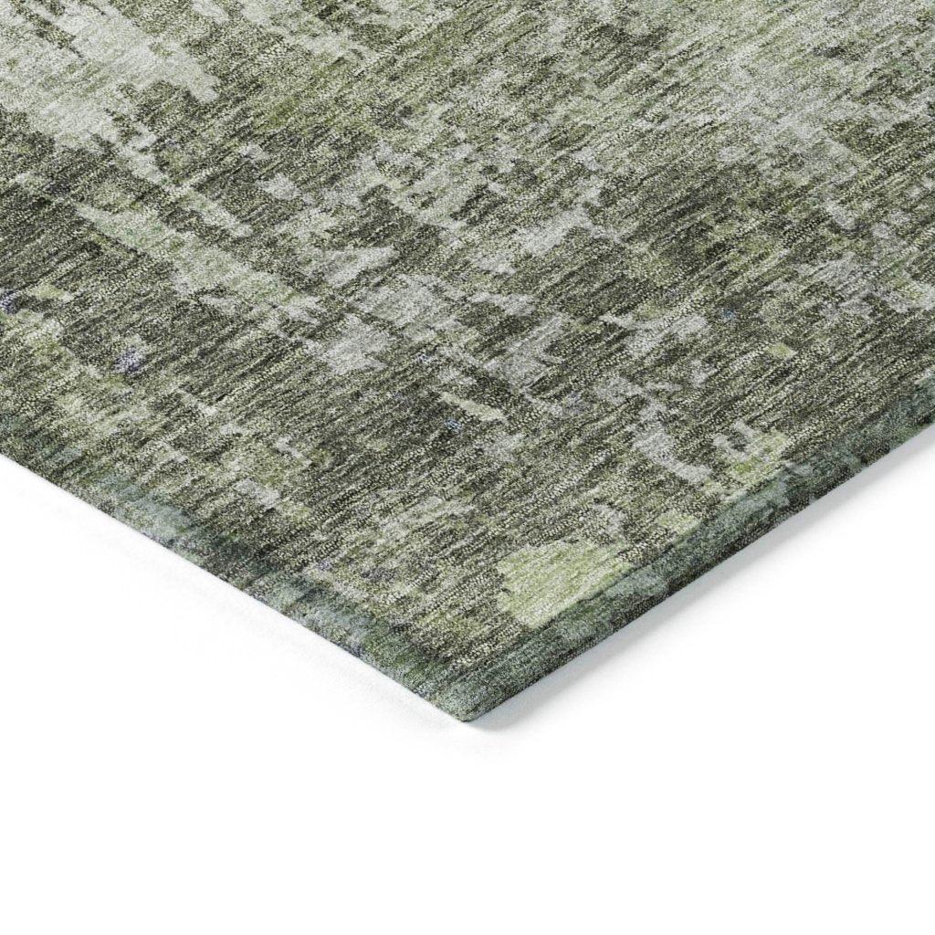 LOOMLAN Rugs Kairi Green Washable Indoor-Outdoor Rug