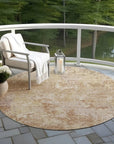 LOOMLAN Rugs Kairi Orange Washable Indoor-Outdoor Rug