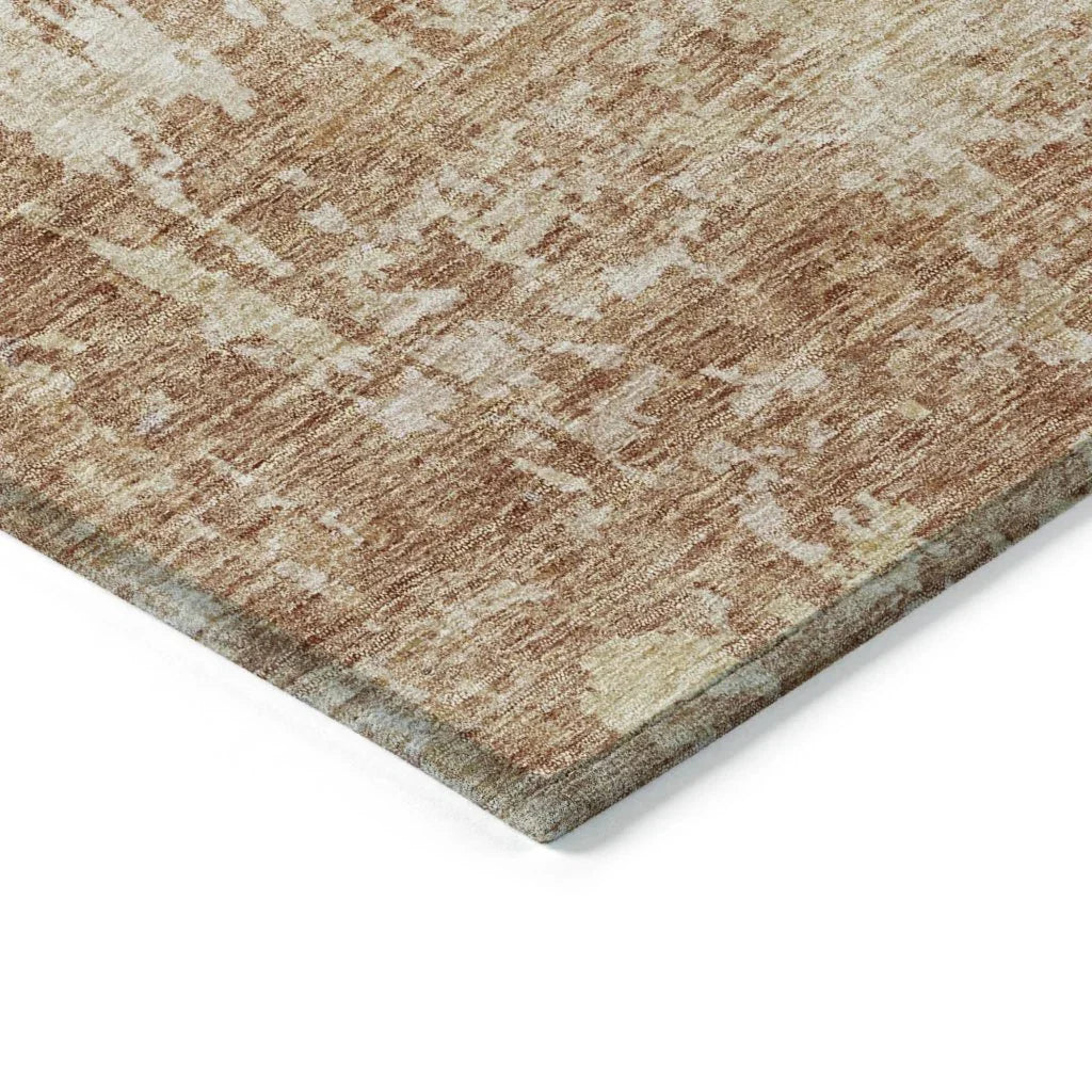 LOOMLAN Rugs Kairi Orange Washable Indoor-Outdoor Rug