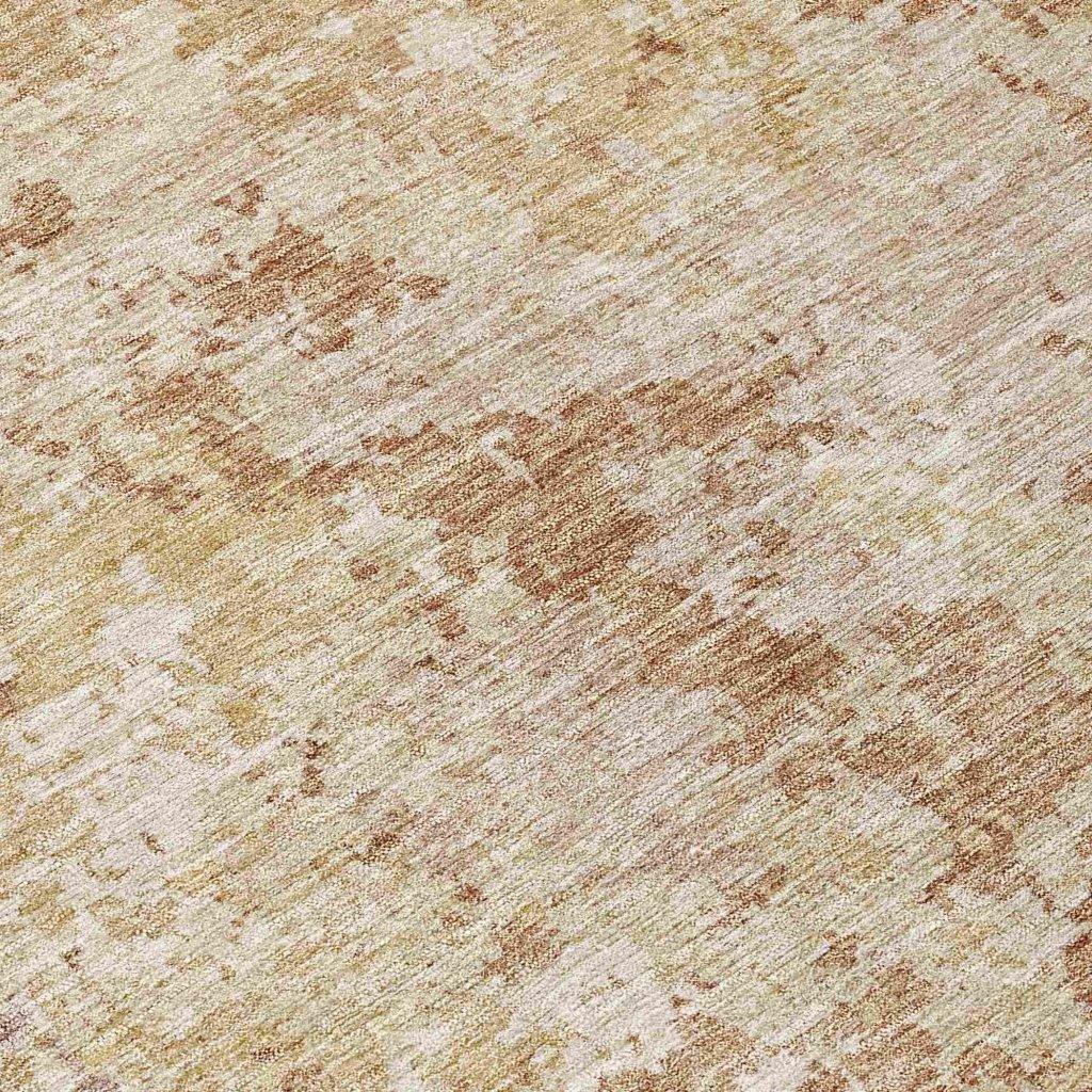 LOOMLAN Rugs Kairi Orange Washable Indoor-Outdoor Rug