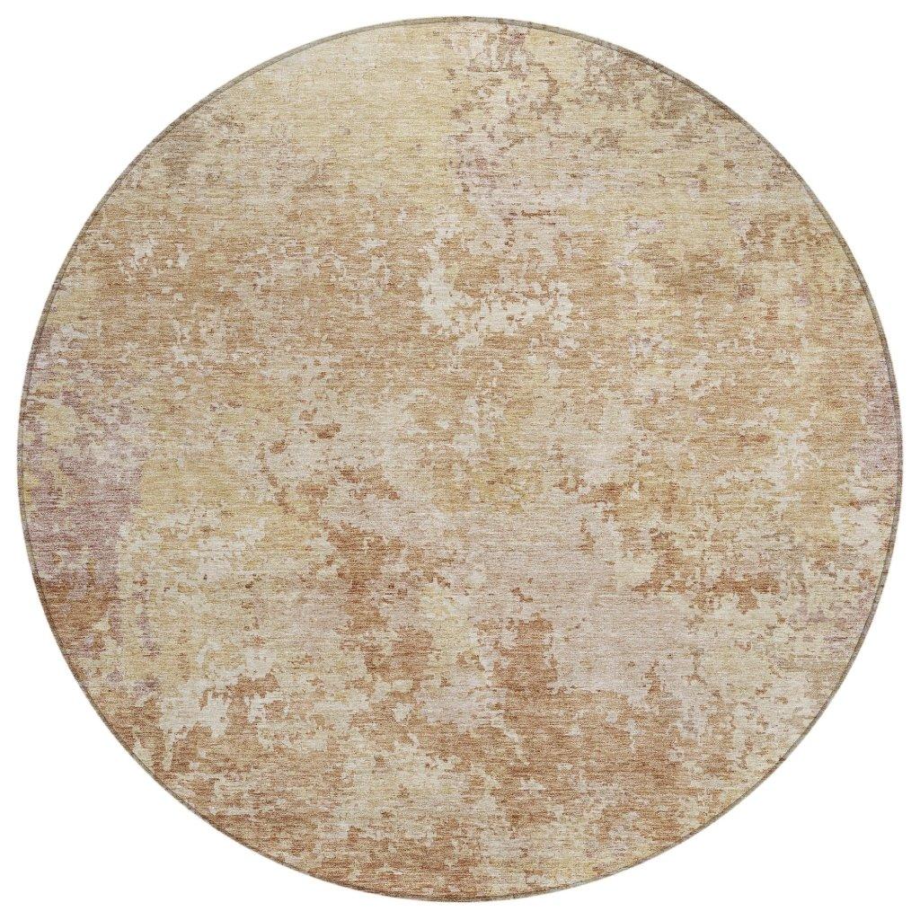 LOOMLAN Rugs Kairi Orange Washable Indoor-Outdoor Rug