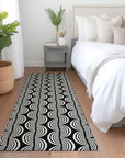 LOOMLAN Rugs Kairova Black Washable Indoor-Outdoor Rug