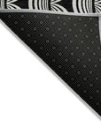 LOOMLAN Rugs Kairova Black Washable Indoor-Outdoor Rug