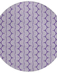 LOOMLAN Rugs Kairova Purple Washable Indoor-Outdoor Rug
