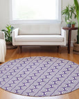 LOOMLAN Rugs Kairova Purple Washable Indoor-Outdoor Rug