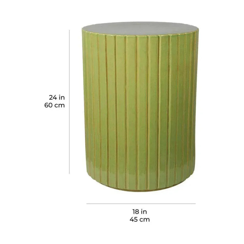 Seasonal Living Kara Accent Table - Green Outdoor End Table