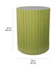 Seasonal Living Kara Accent Table - Green Outdoor End Table