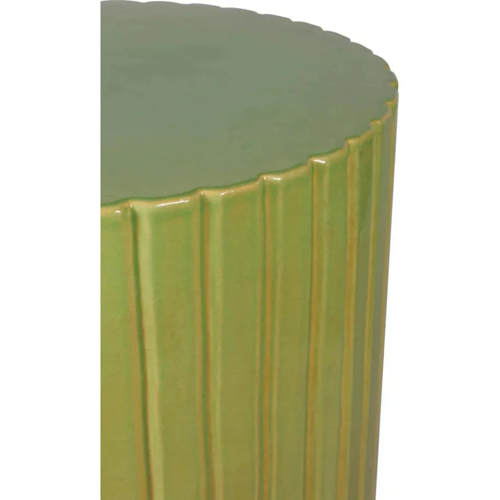 Seasonal Living Kara Accent Table - Green Outdoor End Table