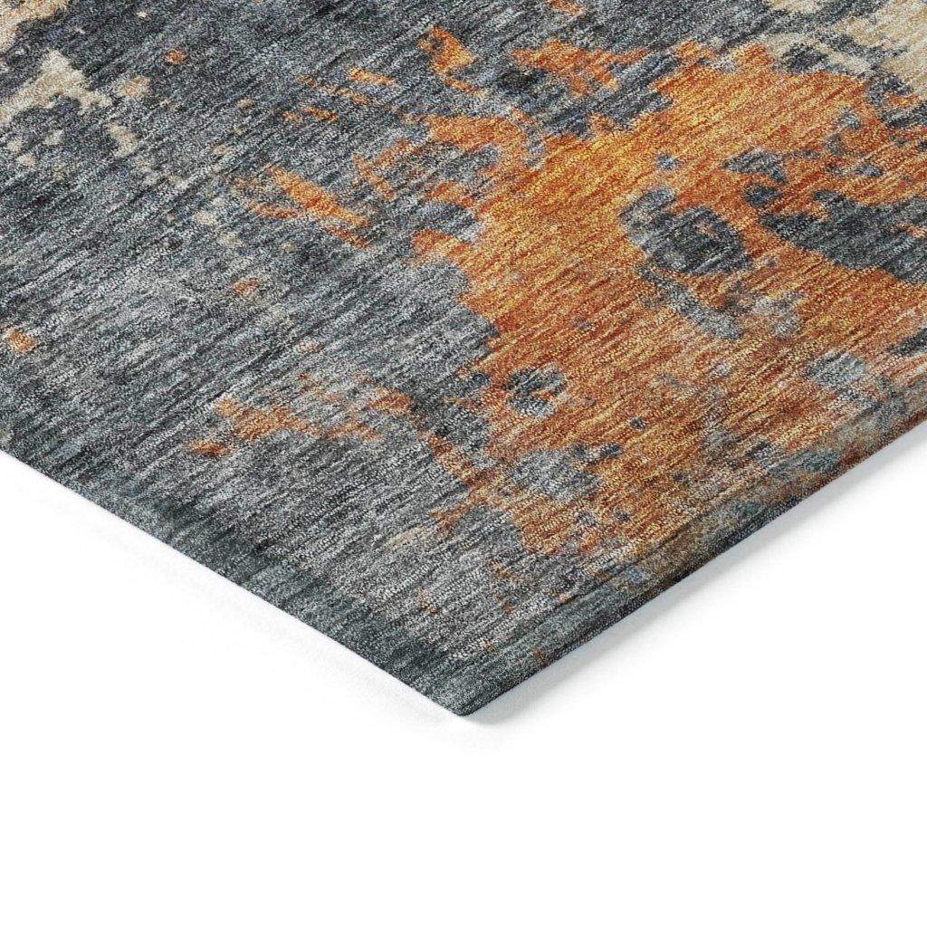 LOOMLAN Rugs Karima Brown Washable Indoor-Outdoor Rug