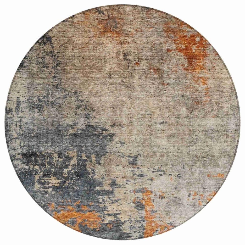 LOOMLAN Rugs Karima Brown Washable Indoor-Outdoor Rug