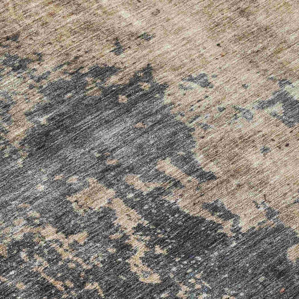 LOOMLAN Rugs Karima Brown Washable Indoor-Outdoor Rug