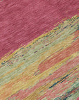 LOOMLAN Rugs Karvoun Pink Washable Indoor-Outdoor Rug
