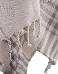 LOOMLAN Kay Grey Plaid Outdoor Throw Blanket
