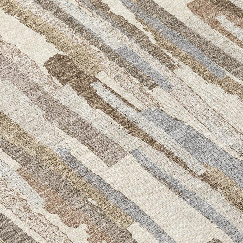 LOOMLAN Rugs Kember Ivory Washable Indoor-Outdoor Rug