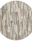 LOOMLAN Rugs Kember Ivory Washable Indoor-Outdoor Rug