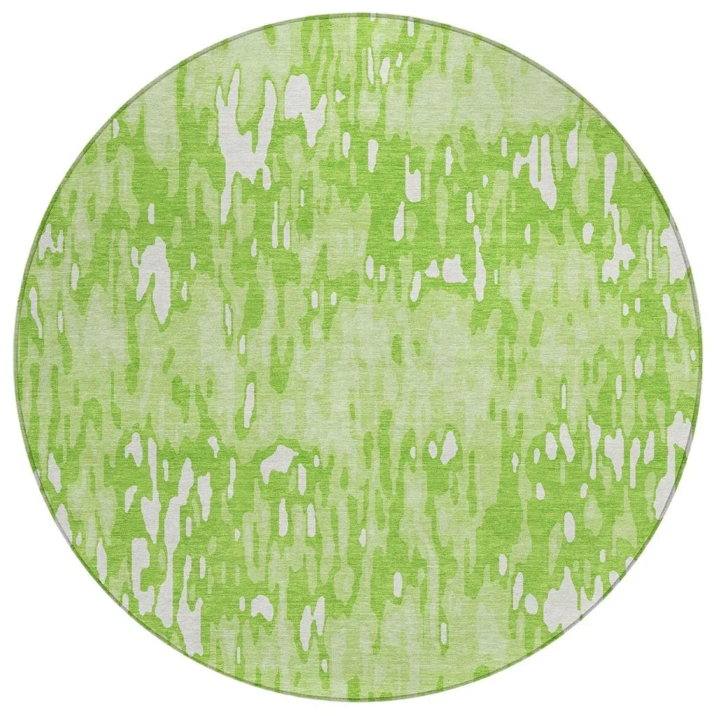 LOOMLAN Rugs Ken Lime Washable Indoor-Outdoor Rug