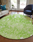LOOMLAN Rugs Ken Lime Washable Indoor-Outdoor Rug