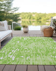 LOOMLAN Rugs Ken Lime Washable Indoor-Outdoor Rug