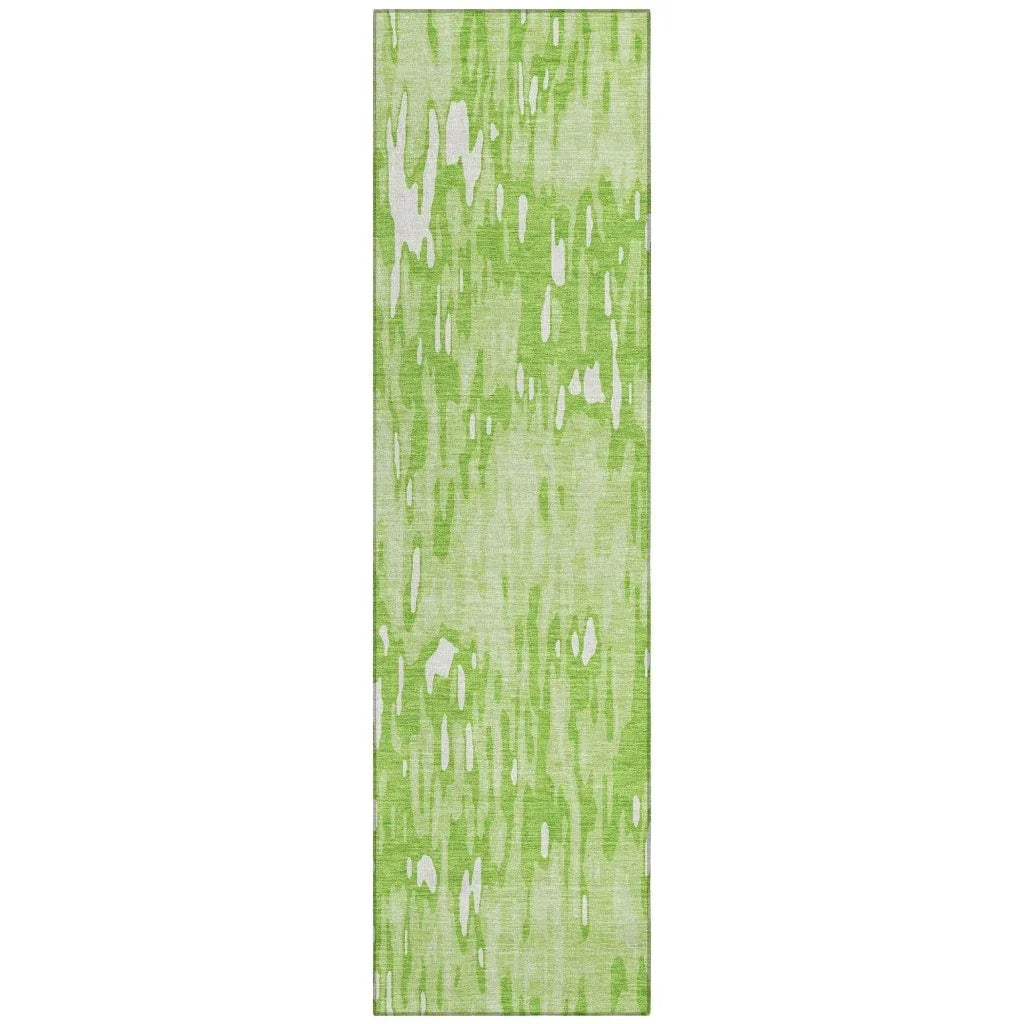 LOOMLAN Rugs Ken Lime Washable Indoor-Outdoor Rug