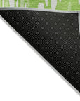 LOOMLAN Rugs Ken Lime Washable Indoor-Outdoor Rug