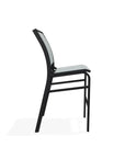 Kendall Sling Bar Height Stacking Cafe Chair - LOOMLAN - Telescope - Outdoor Bar Stools